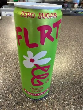12 oz FLRT ENERGY zero sugar Guava Lava